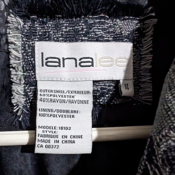 Vintage Lana Lee Tapestry zip up blazer size 14 - Picture 2 of 10